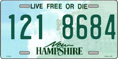 NH license plate 1218684