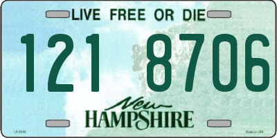 NH license plate 1218706