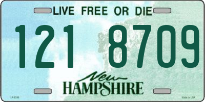 NH license plate 1218709