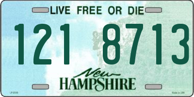 NH license plate 1218713