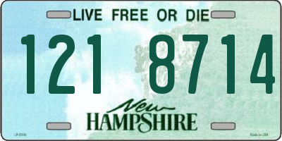 NH license plate 1218714