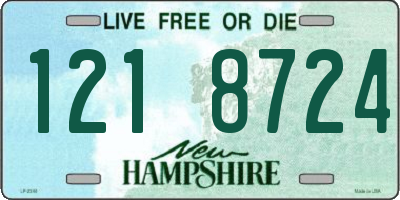 NH license plate 1218724