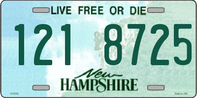 NH license plate 1218725