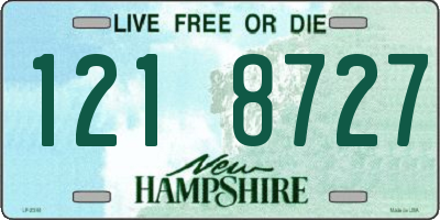 NH license plate 1218727