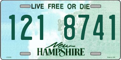 NH license plate 1218741