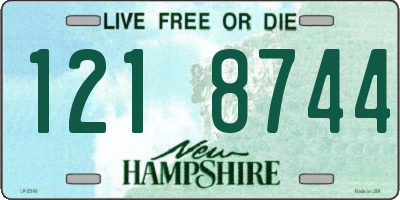 NH license plate 1218744