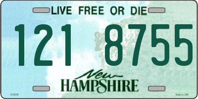 NH license plate 1218755