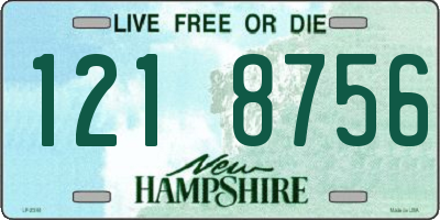 NH license plate 1218756