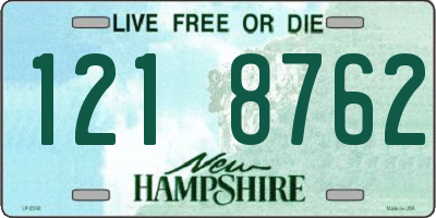 NH license plate 1218762