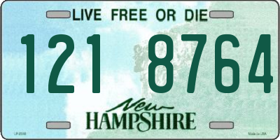 NH license plate 1218764