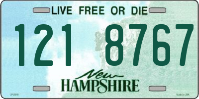 NH license plate 1218767