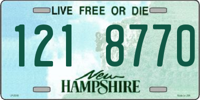 NH license plate 1218770