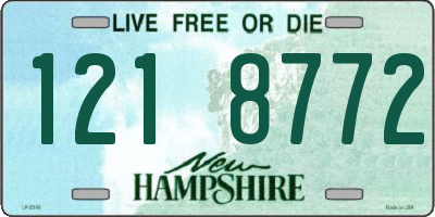 NH license plate 1218772