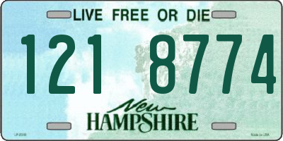 NH license plate 1218774