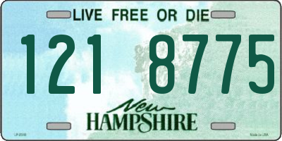 NH license plate 1218775