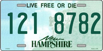 NH license plate 1218782