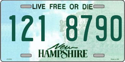 NH license plate 1218790