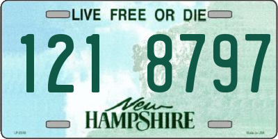 NH license plate 1218797
