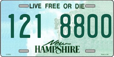 NH license plate 1218800