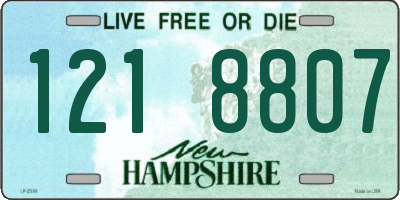 NH license plate 1218807