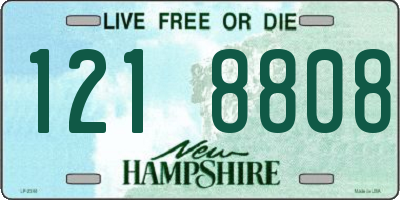NH license plate 1218808