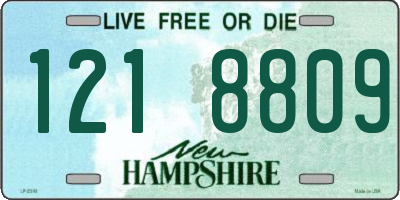 NH license plate 1218809