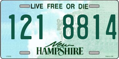 NH license plate 1218814