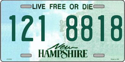 NH license plate 1218818