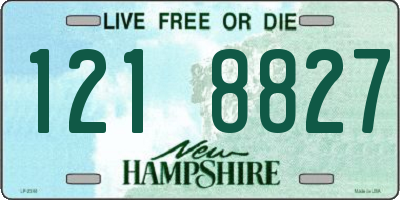 NH license plate 1218827