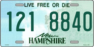 NH license plate 1218840