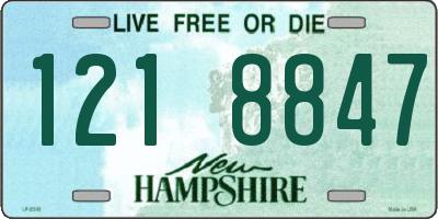 NH license plate 1218847