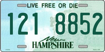 NH license plate 1218852