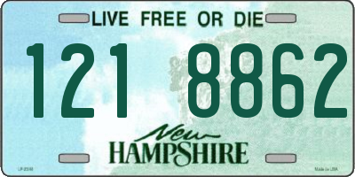 NH license plate 1218862