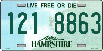 NH license plate 1218863