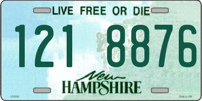 NH license plate 1218876