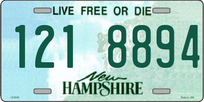 NH license plate 1218894