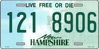 NH license plate 1218906