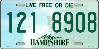 NH license plate 1218908