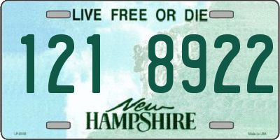 NH license plate 1218922