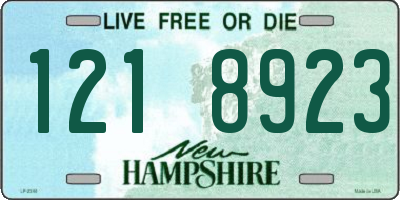 NH license plate 1218923