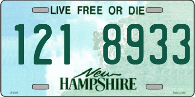 NH license plate 1218933