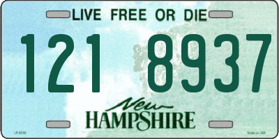 NH license plate 1218937