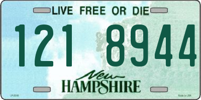 NH license plate 1218944