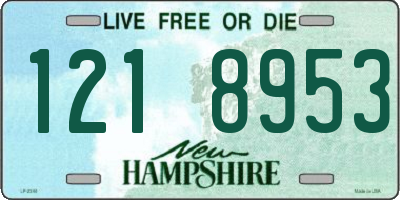 NH license plate 1218953