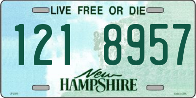 NH license plate 1218957