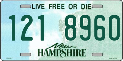 NH license plate 1218960