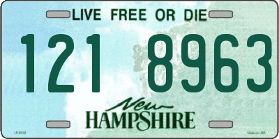 NH license plate 1218963