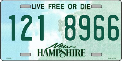 NH license plate 1218966