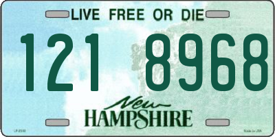 NH license plate 1218968