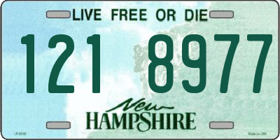NH license plate 1218977